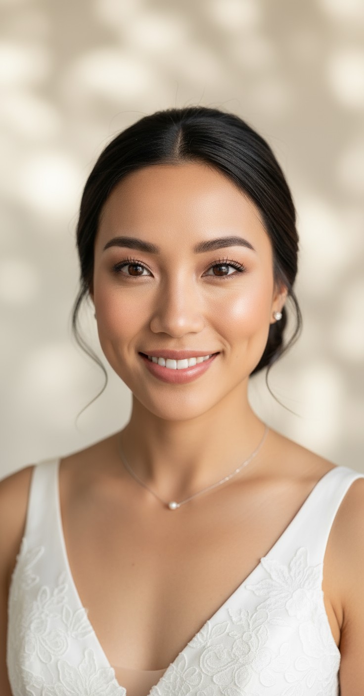 After Side Bun Wedding Hair